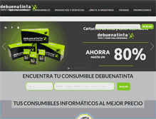 Tablet Screenshot of cartuchosdebuenatinta.es